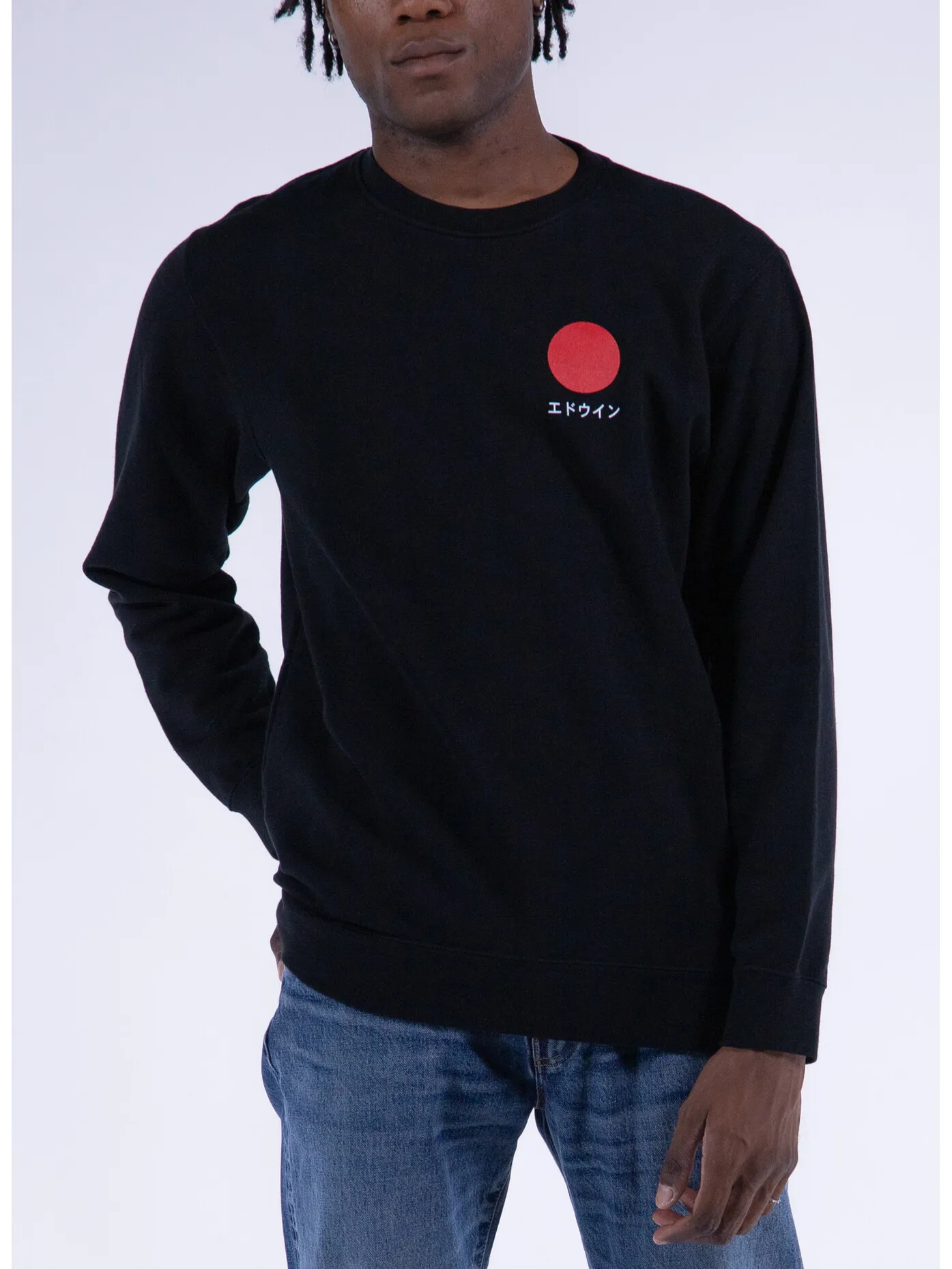     -EDWIN    -FELPA SWEAT JAPANESE SUN-