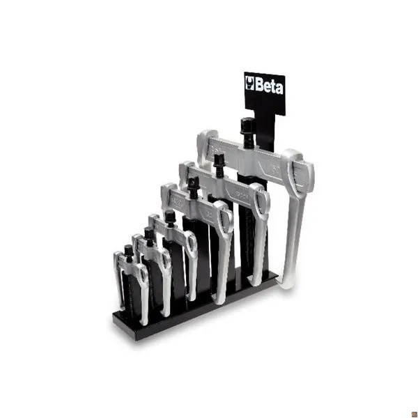 1500N/SP6 - SERIE DI 6 ESTRATTORI A DUE GRIFFE SU SUPPORTO BETA UTENSILI 015000626