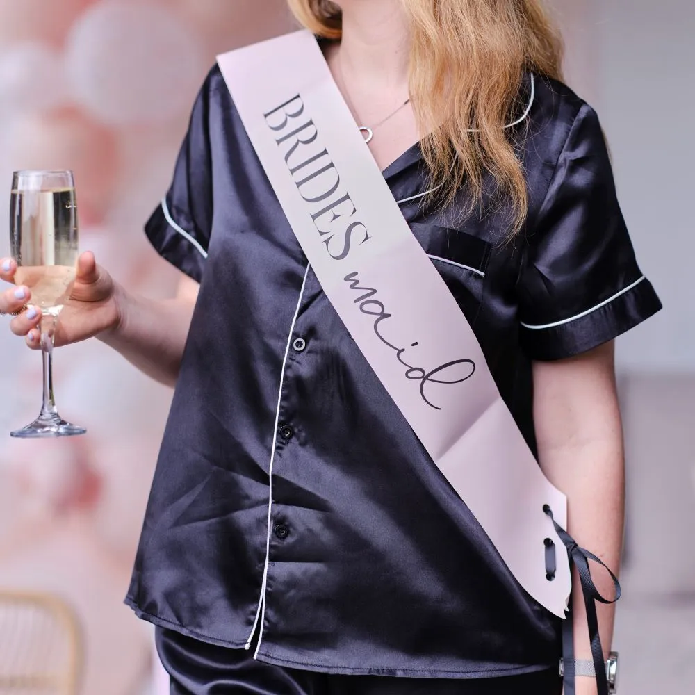 2 fusciacche da damigella d'onore rosa sposa JGA