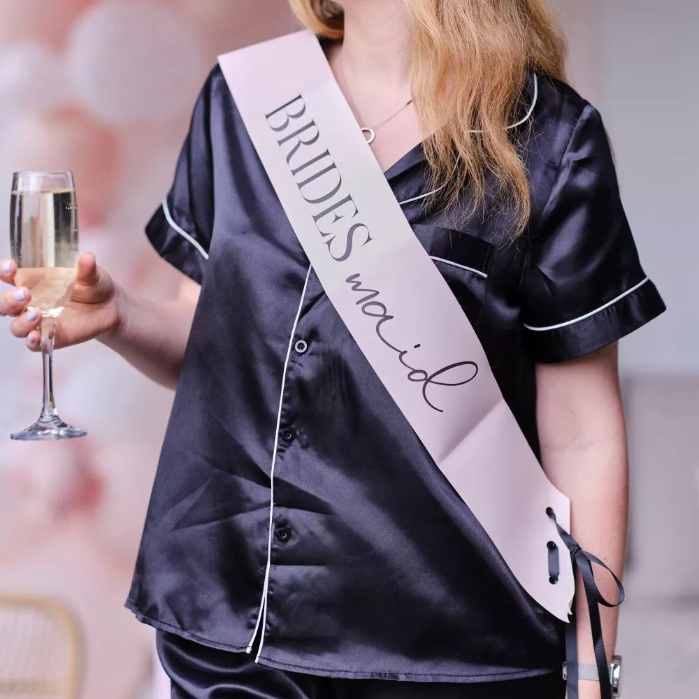 2 fusciacche da damigella d'onore rosa sposa JGA