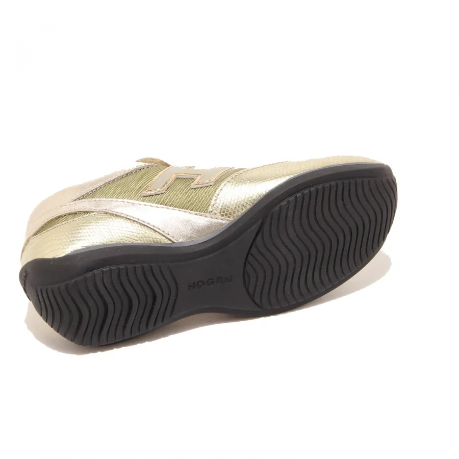 36745 sneaker HOGAN Oro scarpa bimba shoes kids