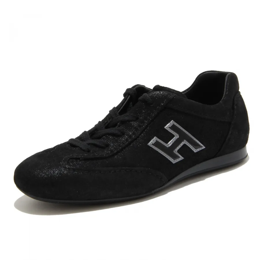 36765 sneaker HOGAN OLYMPIA scarpa nera bimba shoes kids