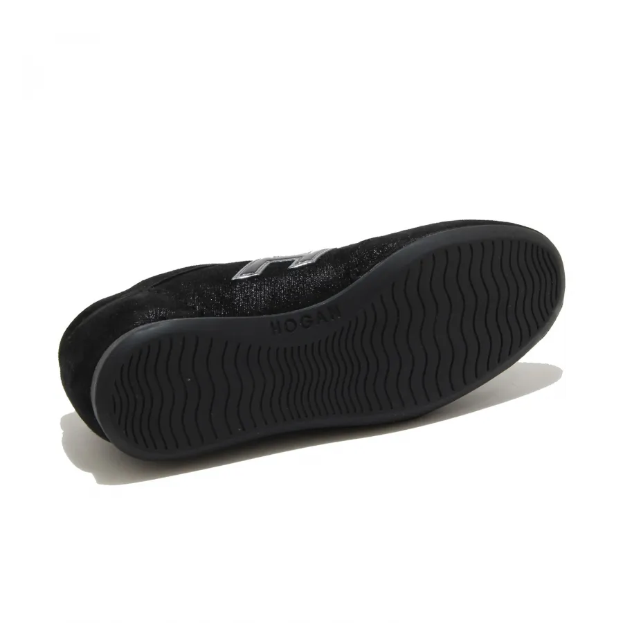 36765 sneaker HOGAN OLYMPIA scarpa nera bimba shoes kids