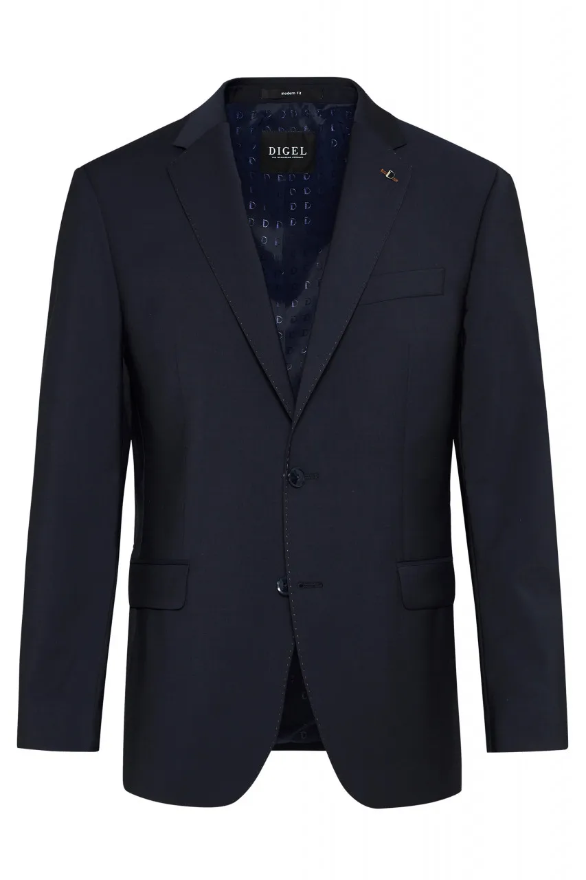 Abito blu digel in lana stretch easywool modern fit