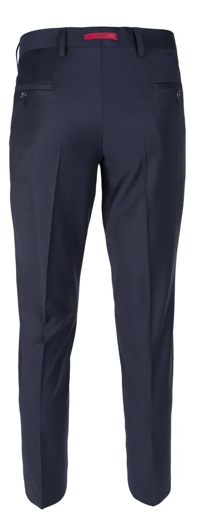 Abito blu scuro slim fit con gilet roy robson in lana stretch