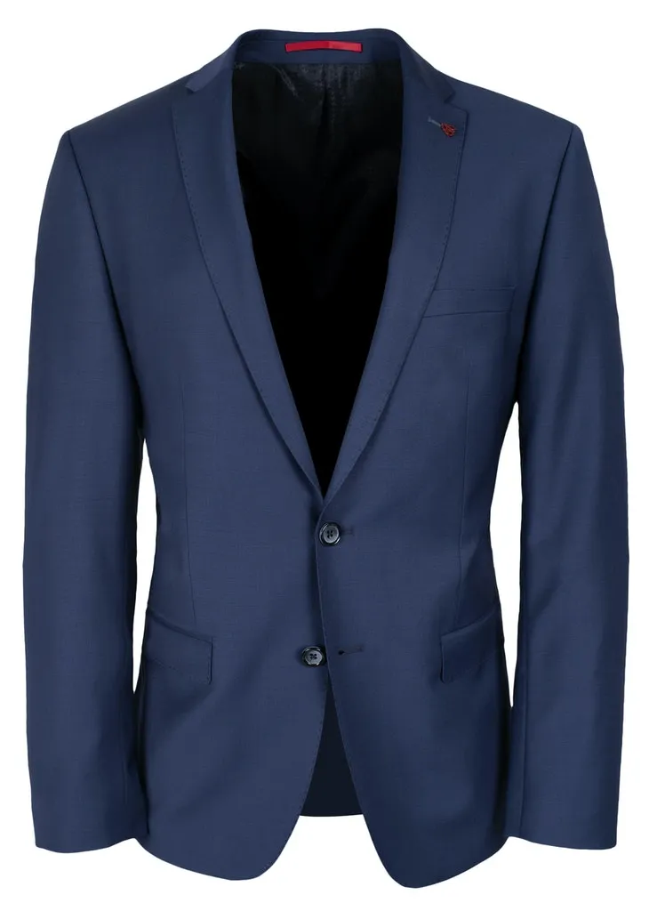 Abito bluette slim fit roy robson in lana stretch