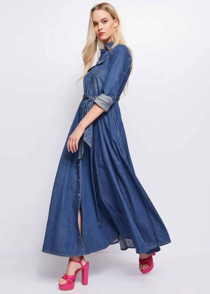 Abito chemisier in denim