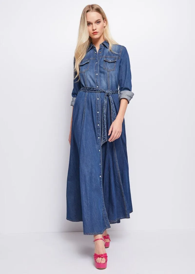 Abito chemisier in denim