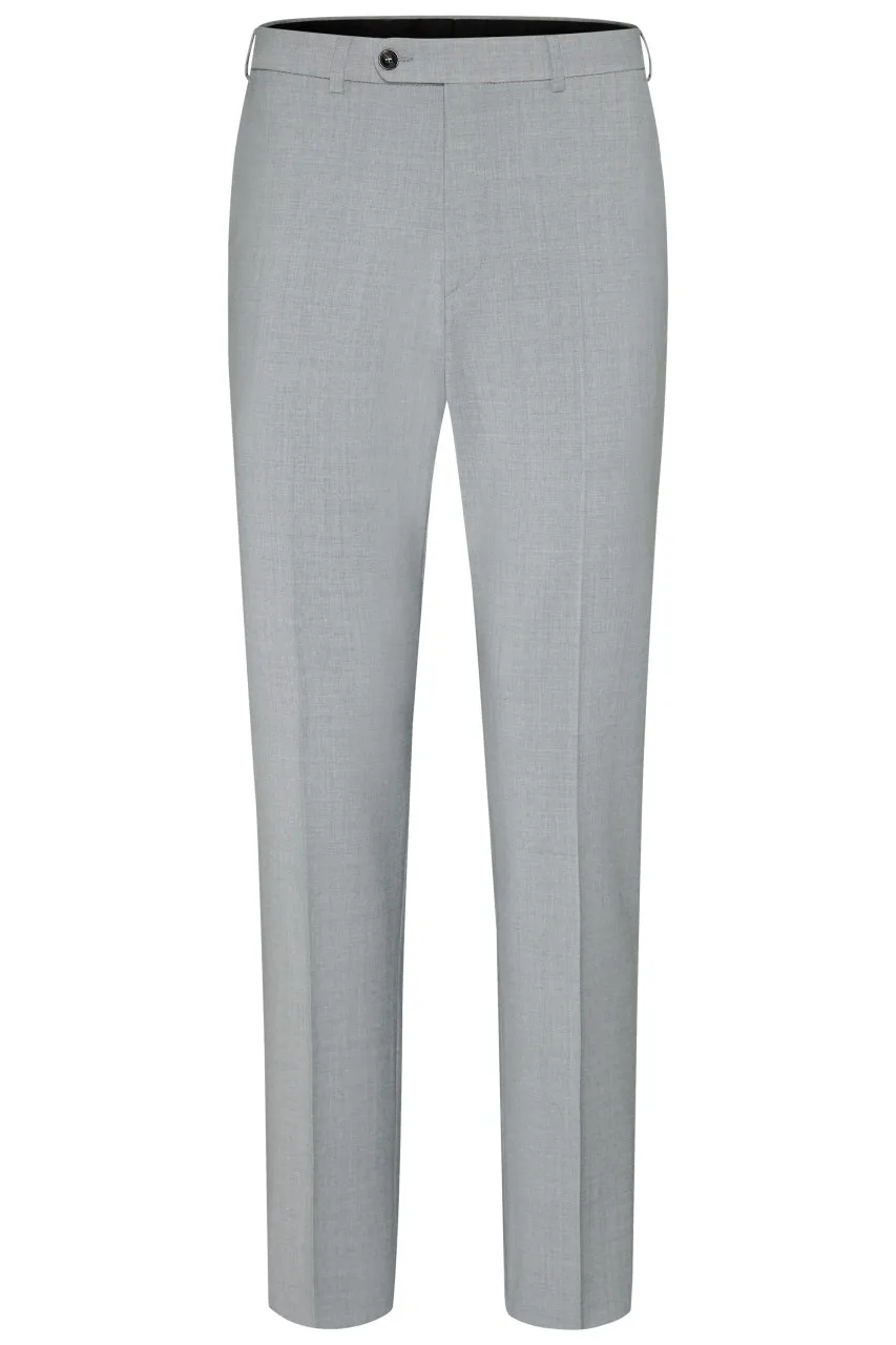 Abito drop quattro digel grigio chiaro in lana stretch easywool