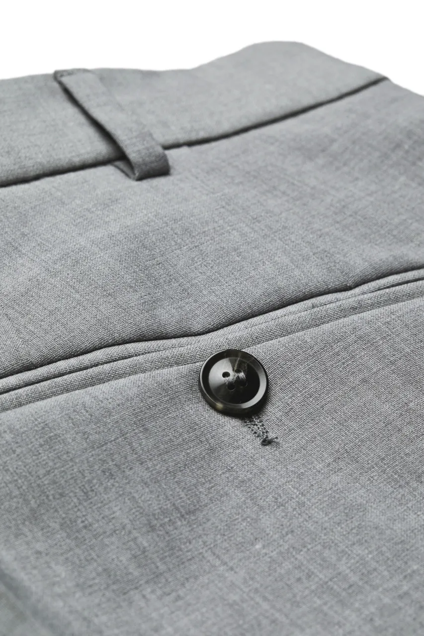 Abito drop quattro digel grigio chiaro in lana stretch easywool