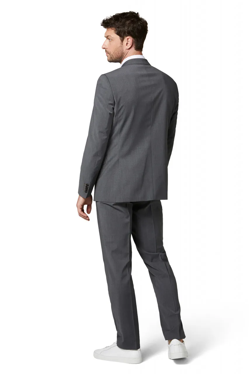 Abito grigio medio digel in lana stretch easywool modern fit