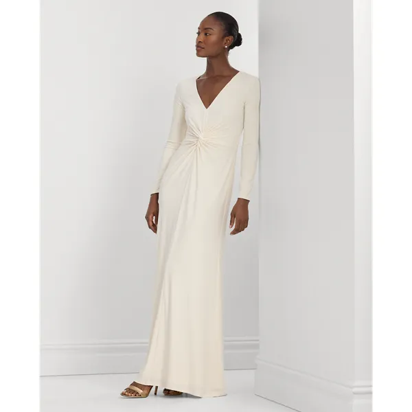 Abito ritorto in jersey stretch
