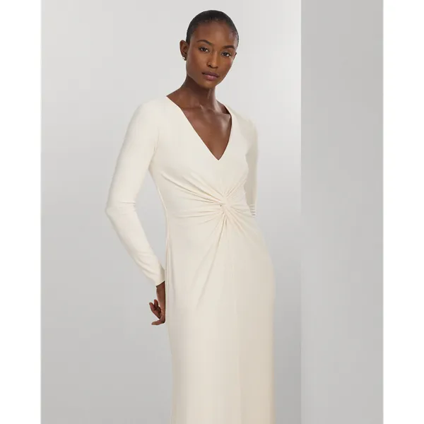 Abito ritorto in jersey stretch