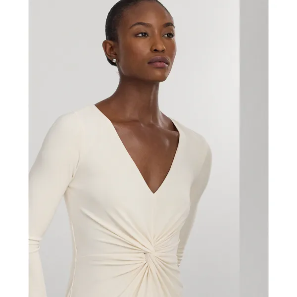 Abito ritorto in jersey stretch