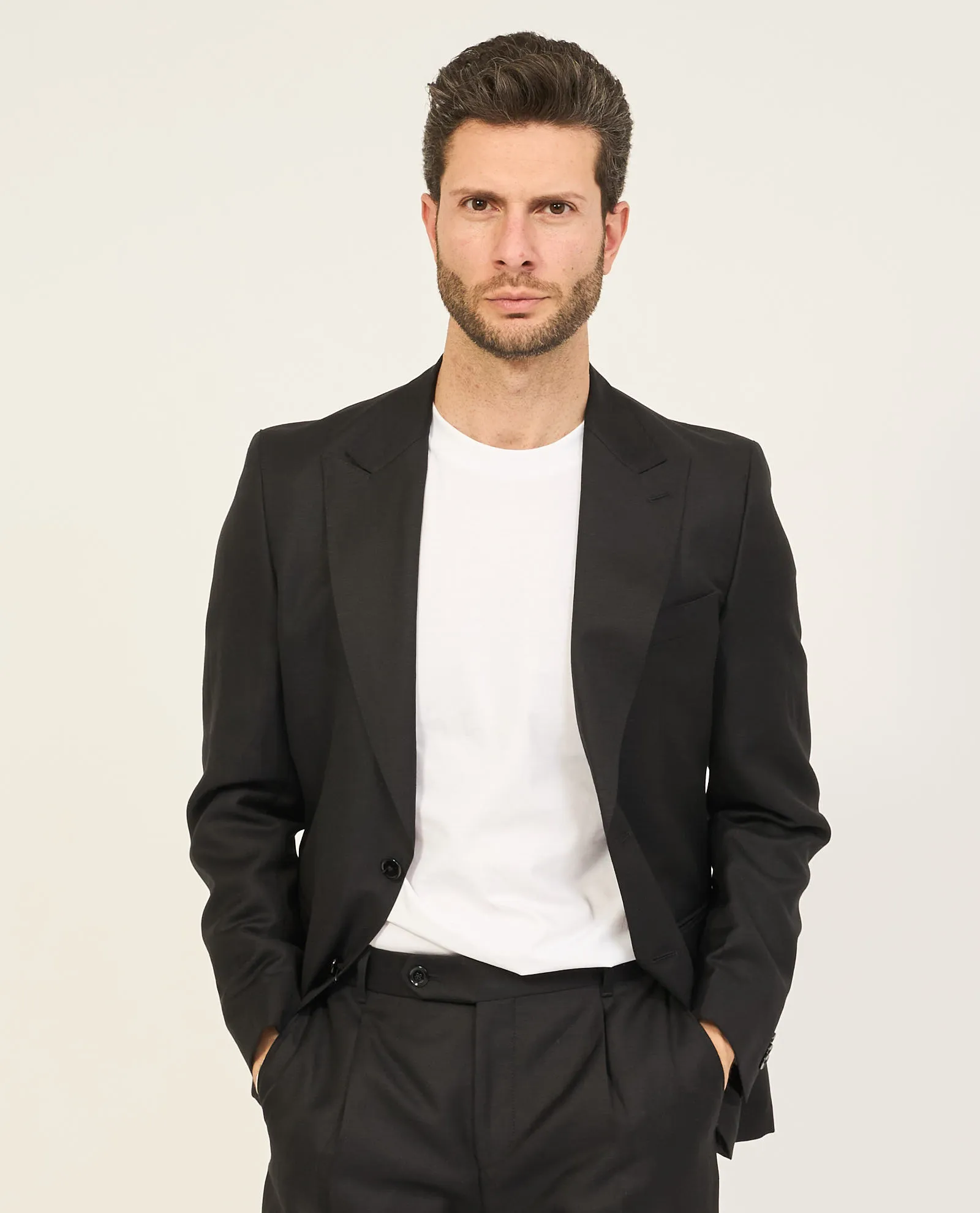 Abito uomo Boss slim fit in misto lino
