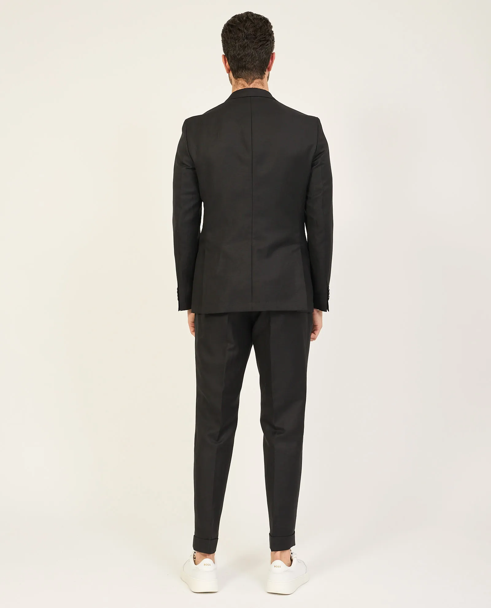 Abito uomo Boss slim fit in misto lino