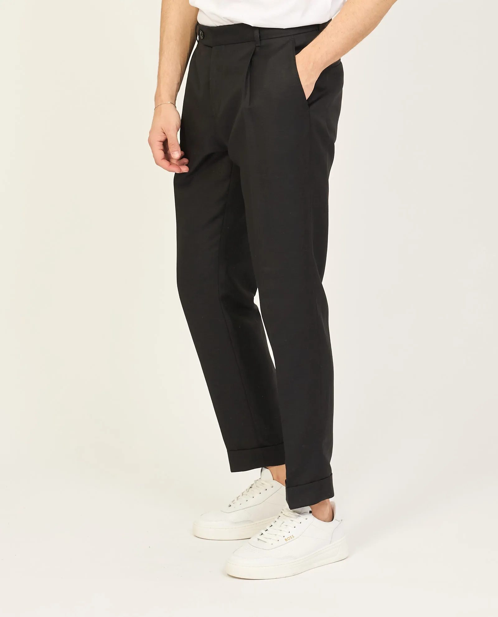 Abito uomo Boss slim fit in misto lino
