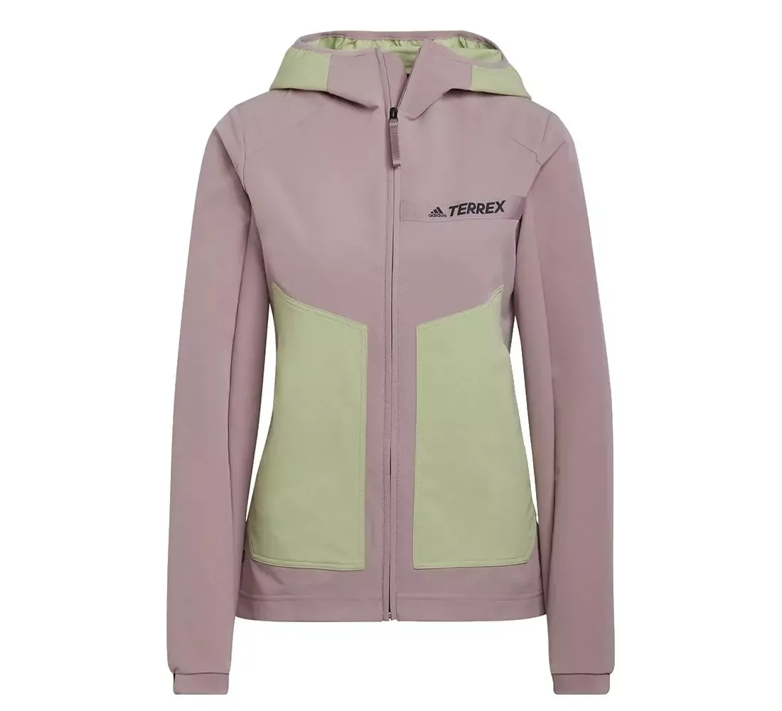 Adidas Terrex Vetrovka Multi Soft Shell magic mauve/magic lime ženska