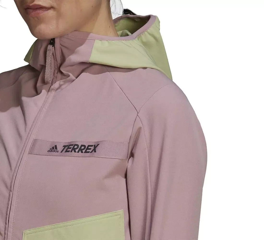 Adidas Terrex Vetrovka Multi Soft Shell magic mauve/magic lime ženska