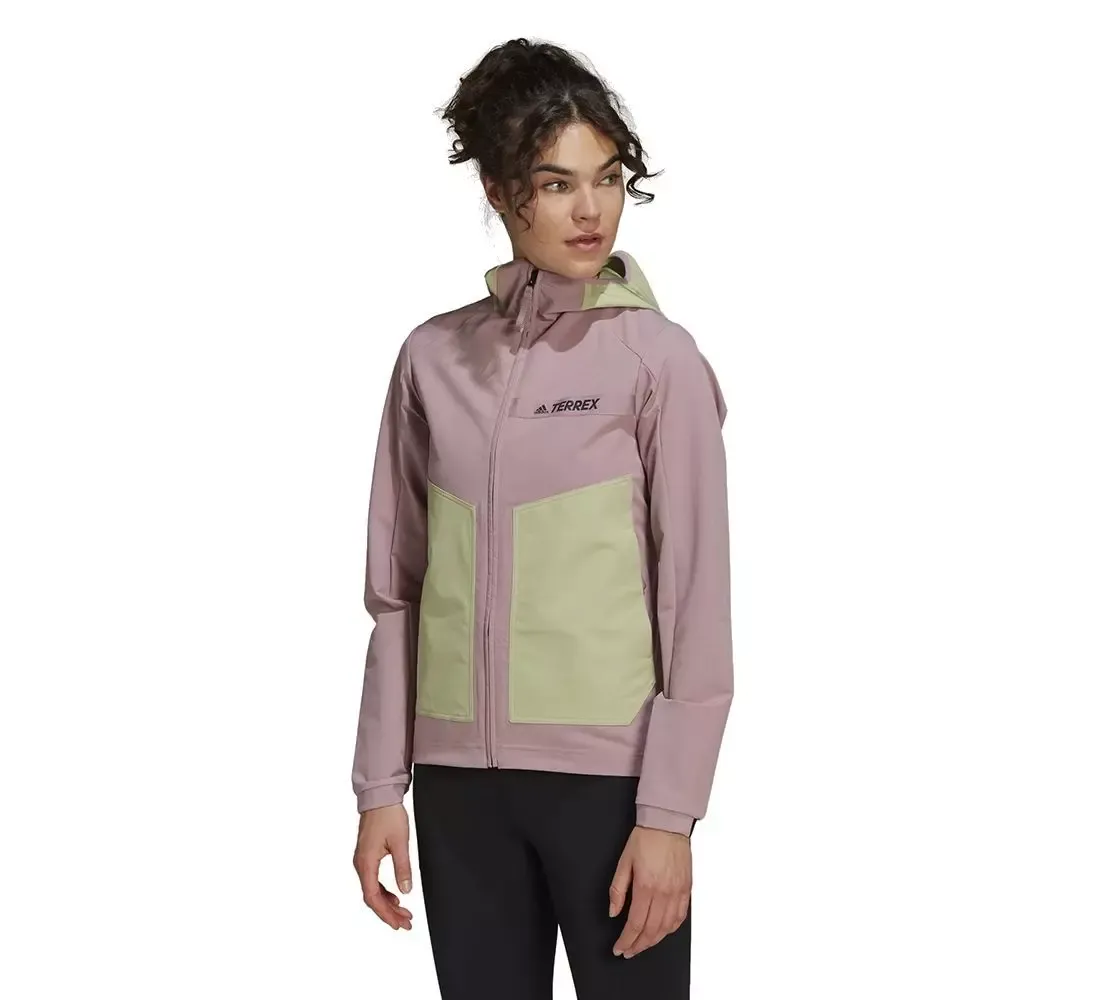 Adidas Terrex Vetrovka Multi Soft Shell magic mauve/magic lime ženska