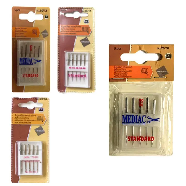 Aghi per macchine per cucire piatte standard - Mediac - 5 pz.