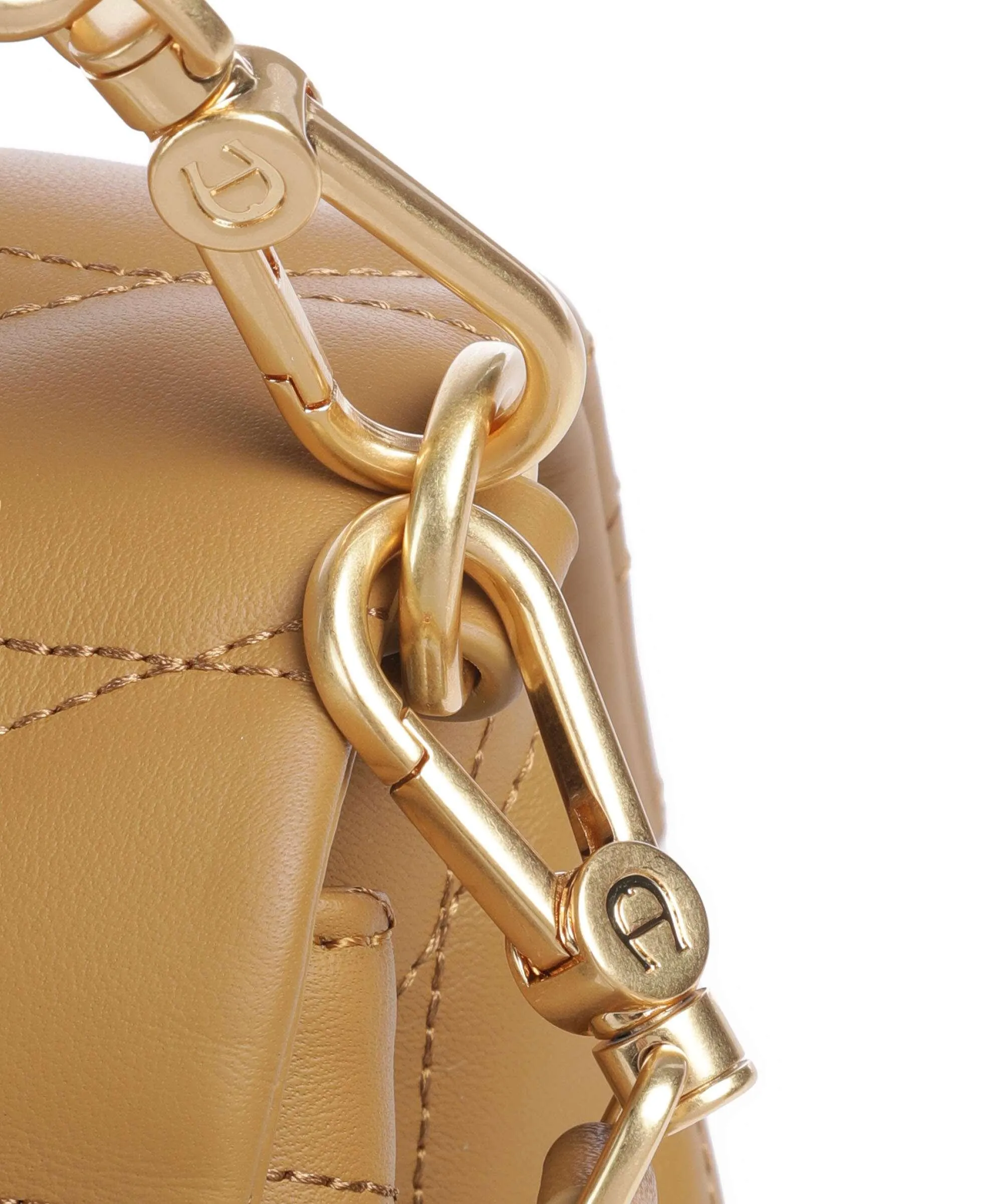  Aigner Maggie M Borsa a spalla pelle di vacchetta finemente grana ocra  