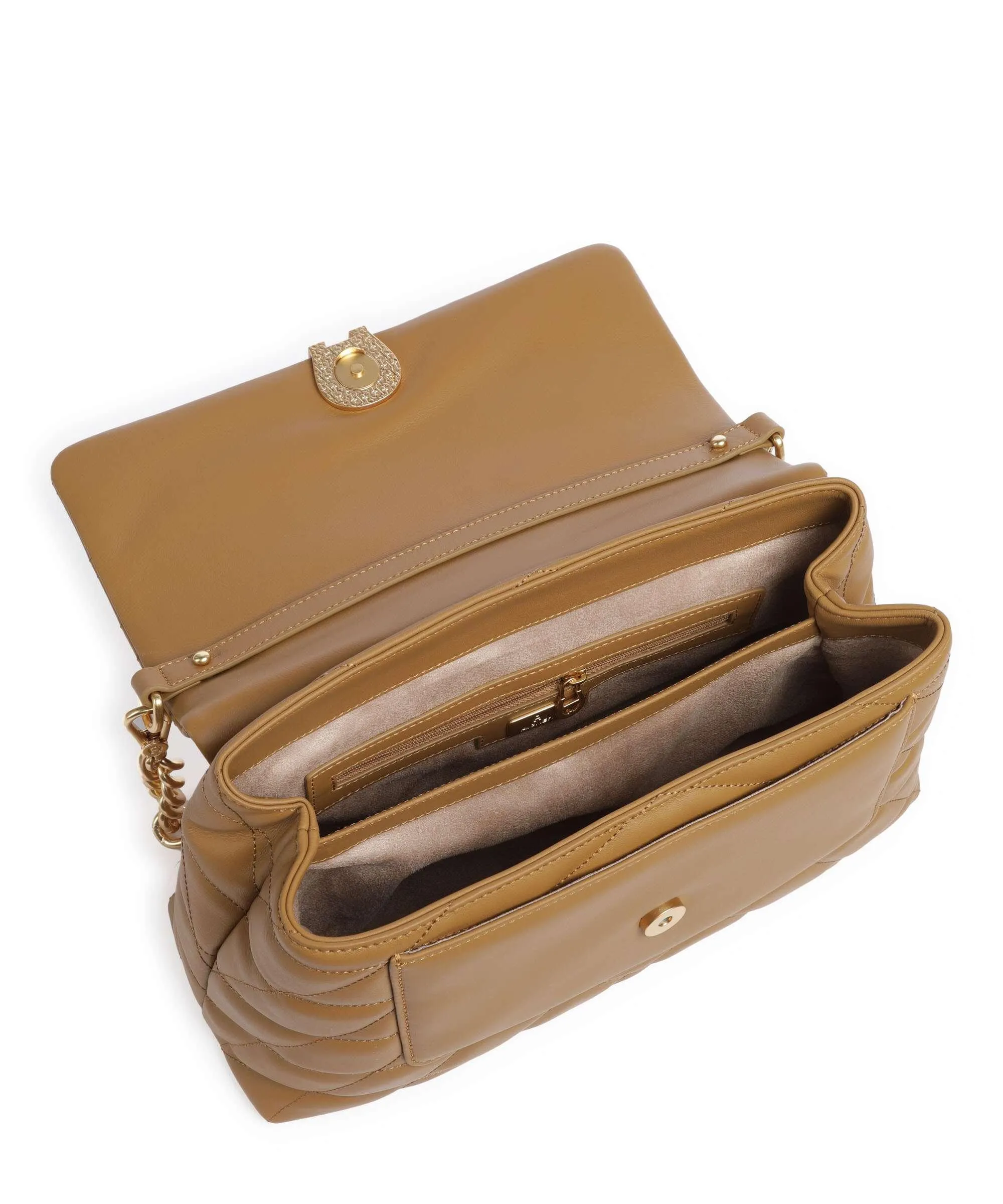  Aigner Maggie M Borsa a spalla pelle di vacchetta finemente grana ocra  