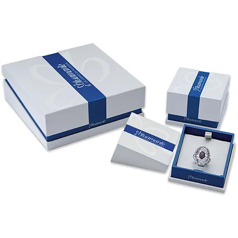 AMOREINBLU Anello Blu Amante in oro 18kt, diam. 0.015 e perla