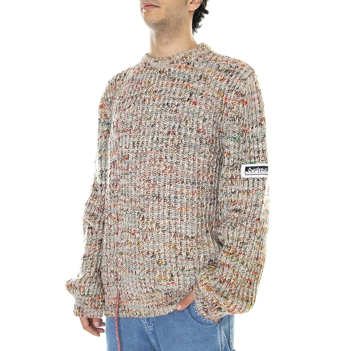 ARIES Military Space - Maglione Girocollo Uomo Multicolore    