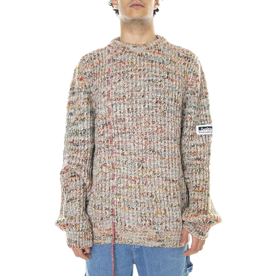 ARIES Military Space - Maglione Girocollo Uomo Multicolore    