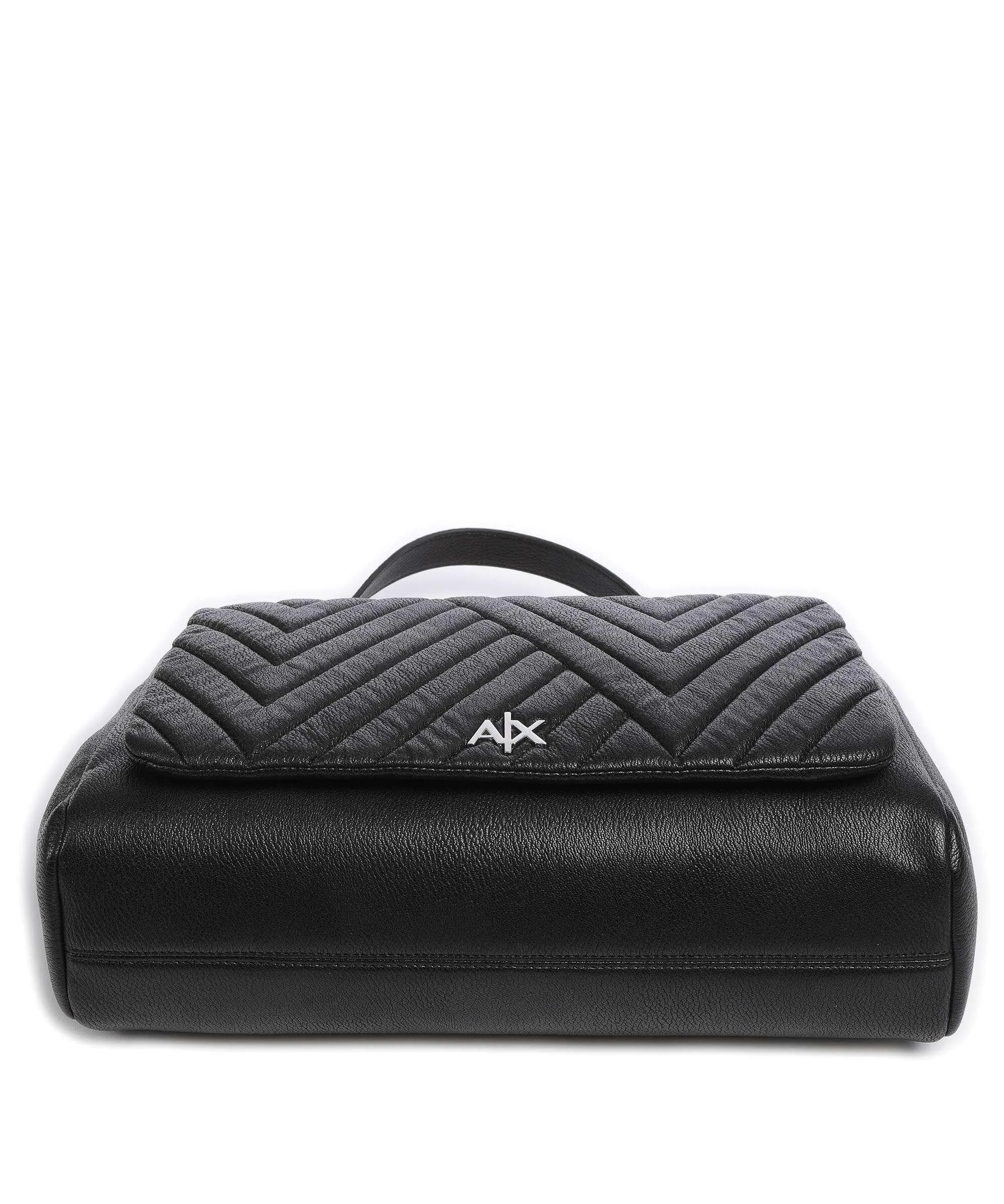  Armani Exchange Borsa a spalla pelle sintetica nero  