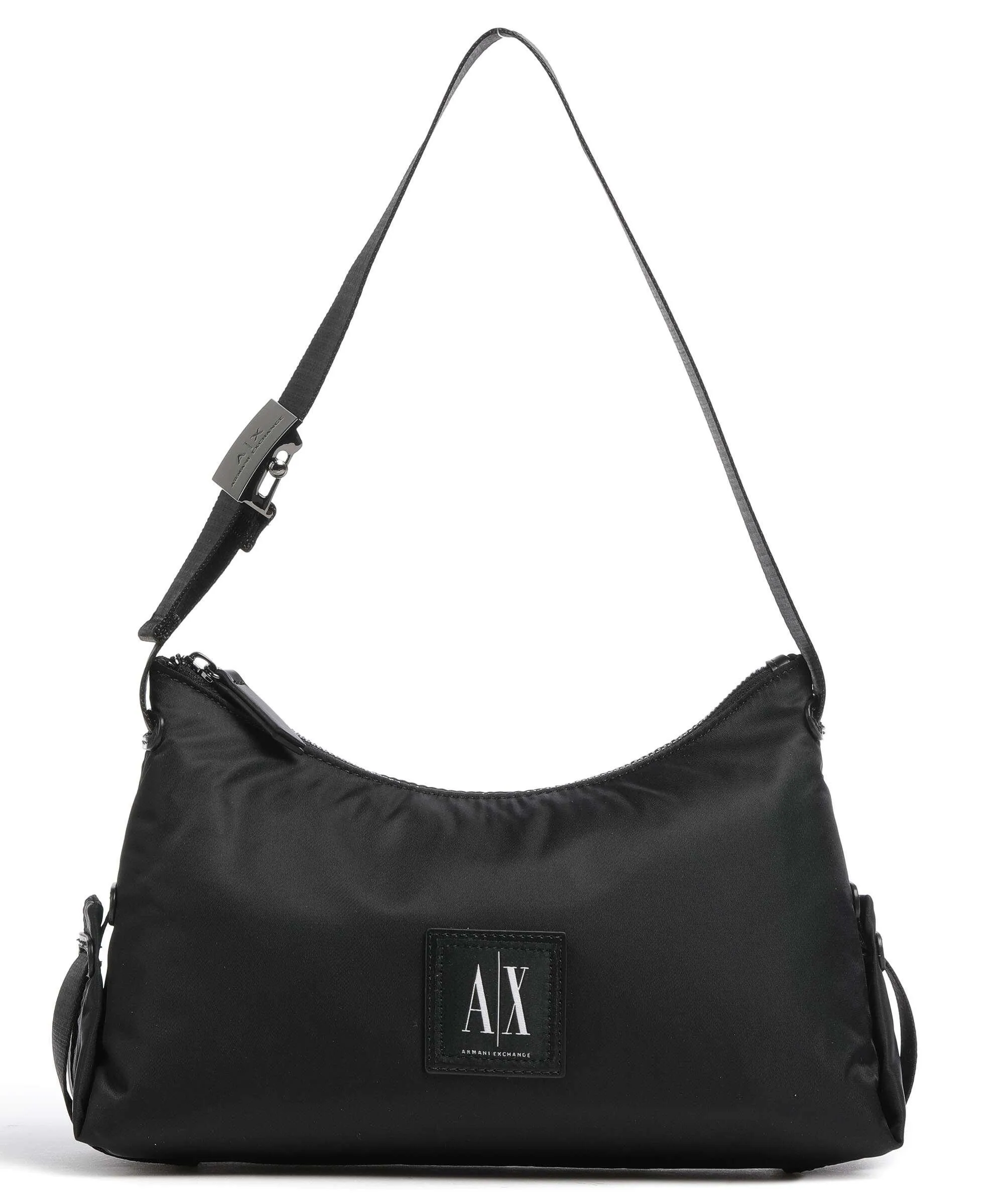  Armani Exchange Borsa hobo poliestere nero  