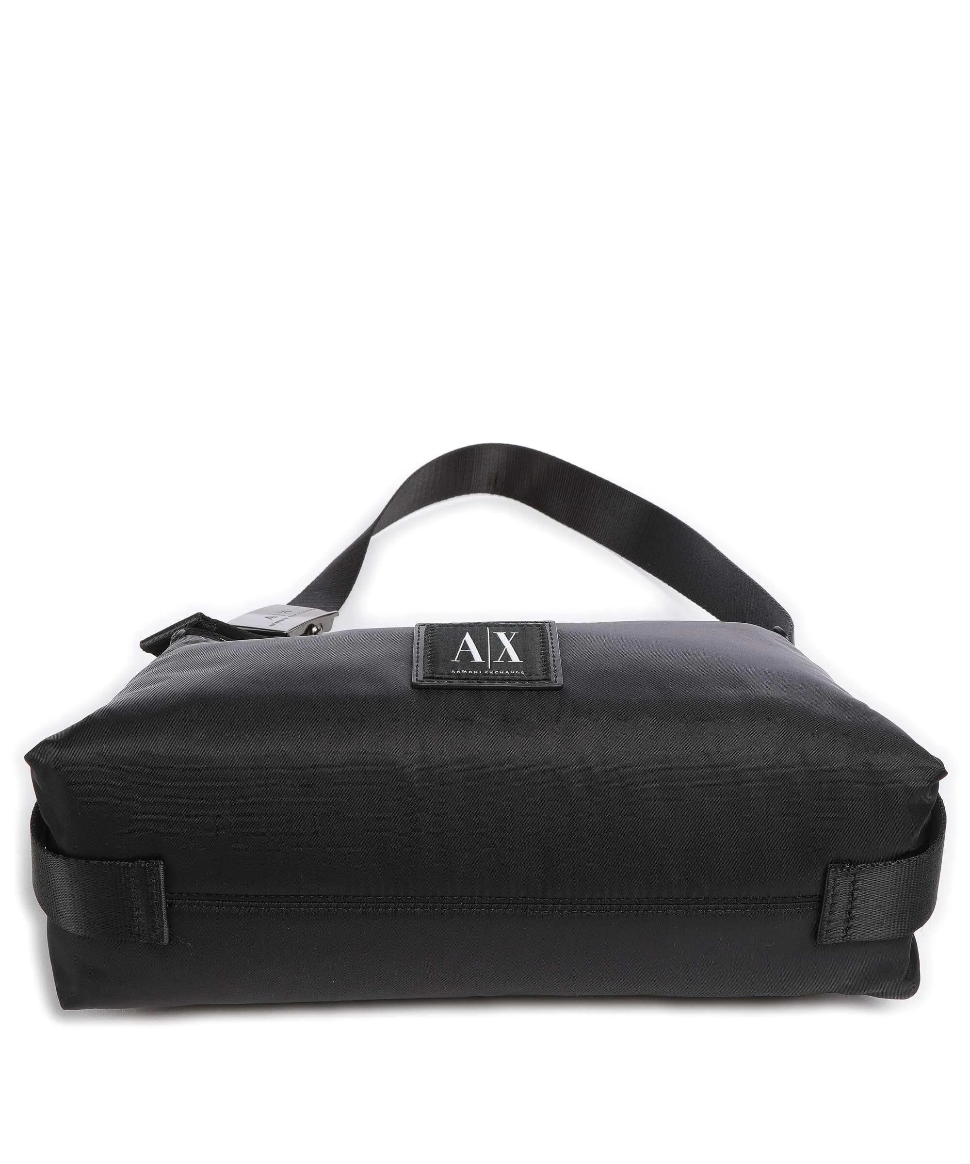  Armani Exchange Borsa hobo poliestere nero  