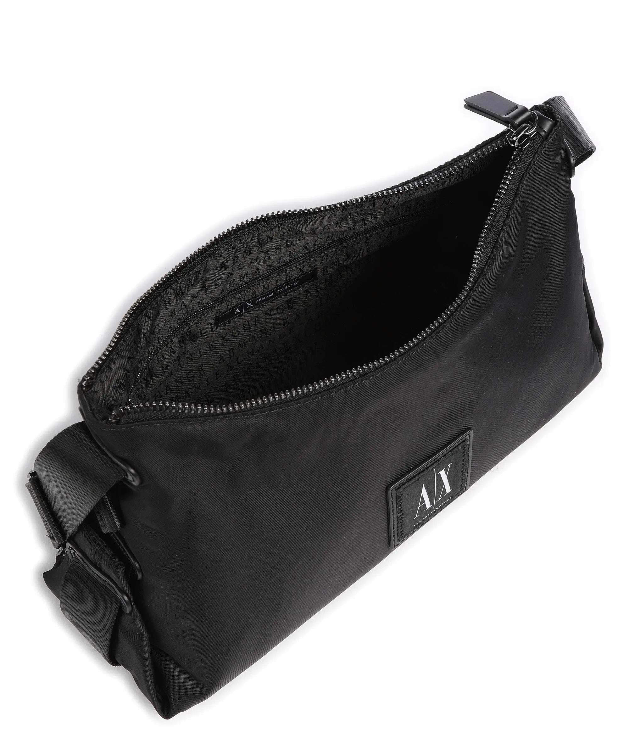  Armani Exchange Borsa hobo poliestere nero  