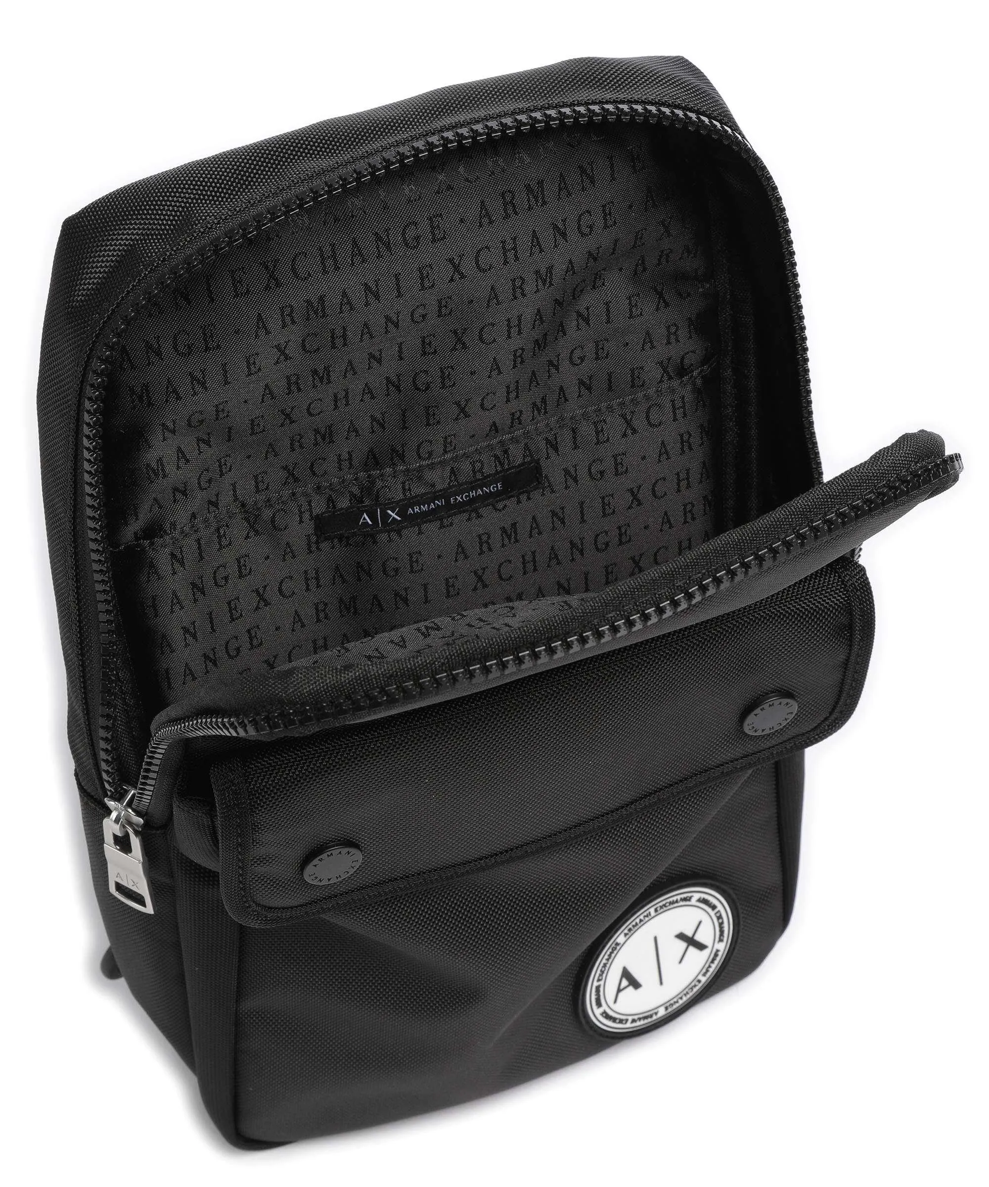  Armani Exchange Borsa sling poliestere nero  