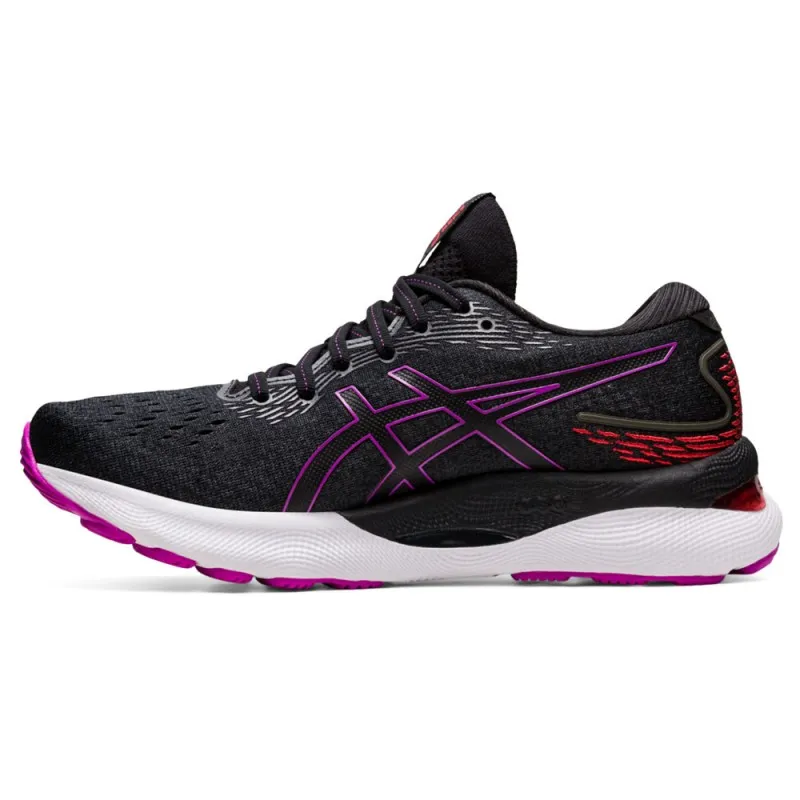 Asics Gel Nimbus 24 Nero Viola Rosso - Scarpe Running Donna