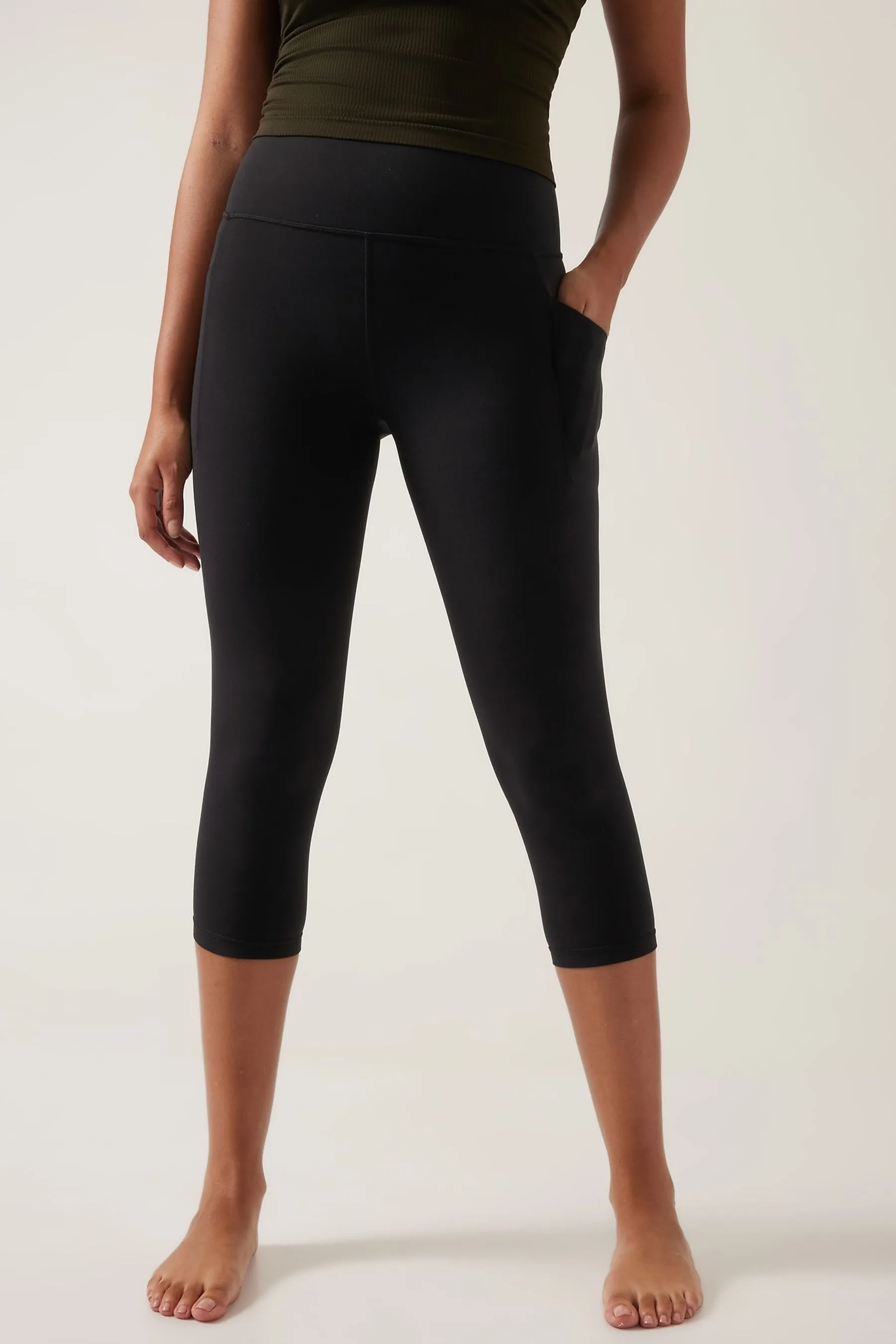 Athleta Salutation Leggings tascabili a vita alta    