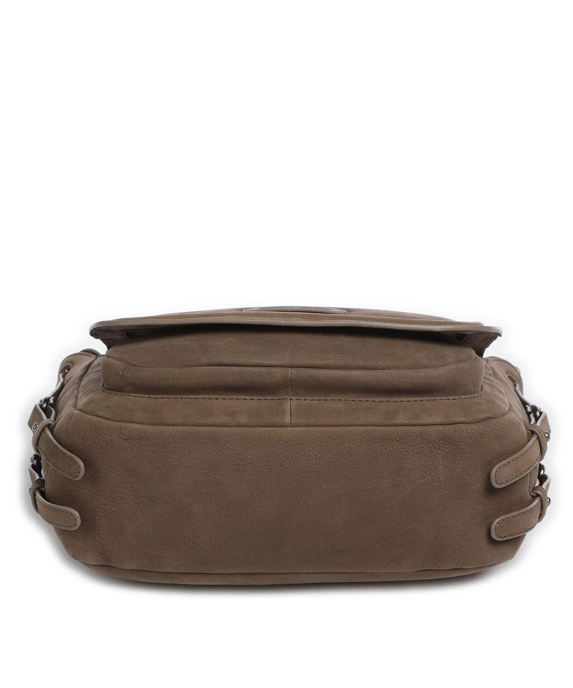  Aunts & Uncles Amelie´s Nettle Bed Chive Borsa a spalla pelle granulata marrone  