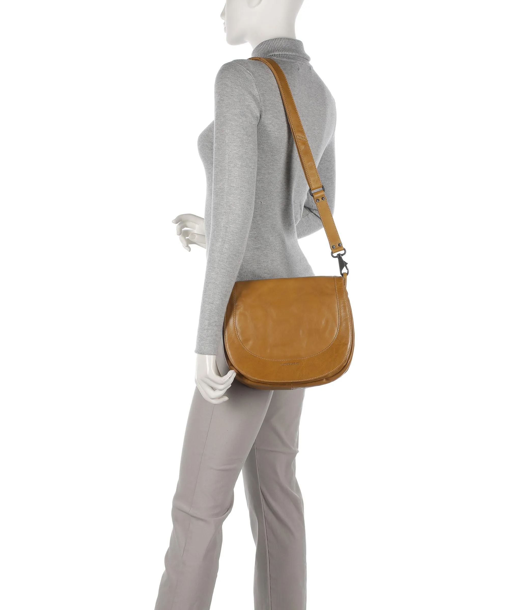  Aunts & Uncles Grandma's Luxury Club Mrs. Cheesecake Borsa a tracolla pelle di vacchetta grana giallo  