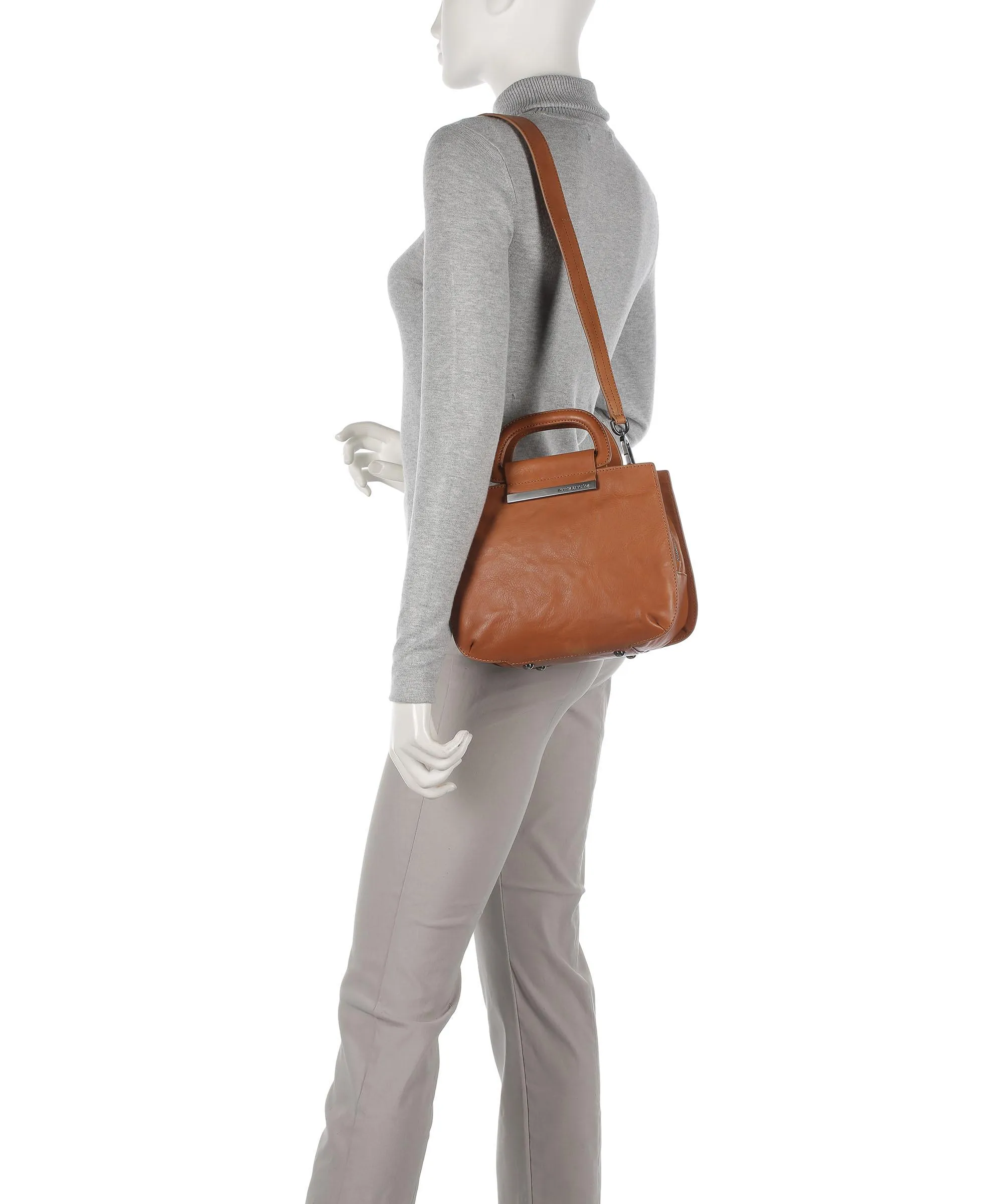  Aunts & Uncles Grandma's Luxury Club Mrs. Mochi Borsa a mano pelle granulata marrone  