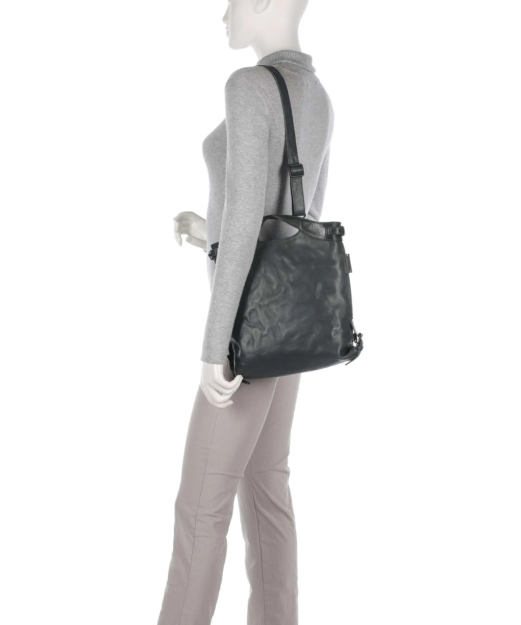  Aunts & Uncles Grandma's Luxury Club Mrs. Peach Crumble Borsa a zainetto pelle di vacchetta finemente grana verde scuro  