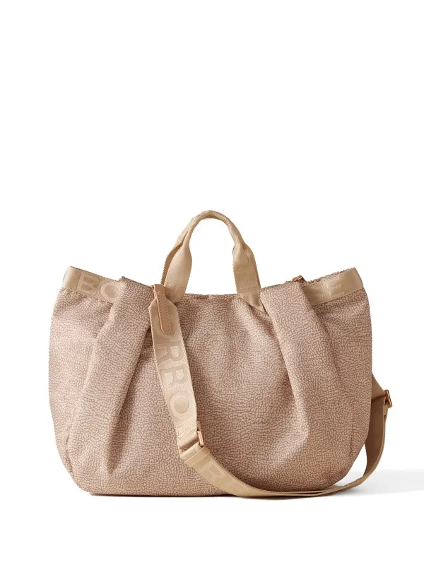 Bateau medium handbag in Op fabric