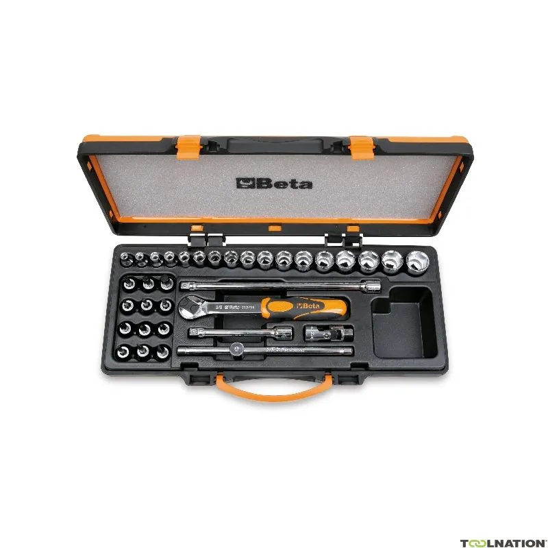 Beta 009100944 910A/C29 Set di chiavi a bussola 3/8" esagonali metriche 6-22 mm