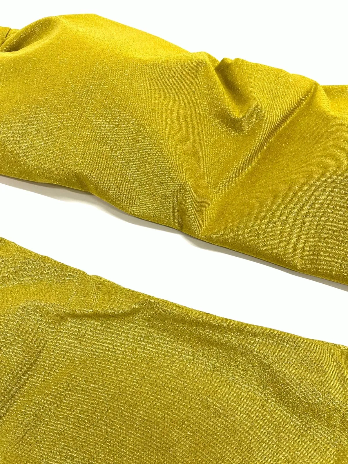 BIKINI A FASCIA SENAPE EFFETTO GLITTERATO