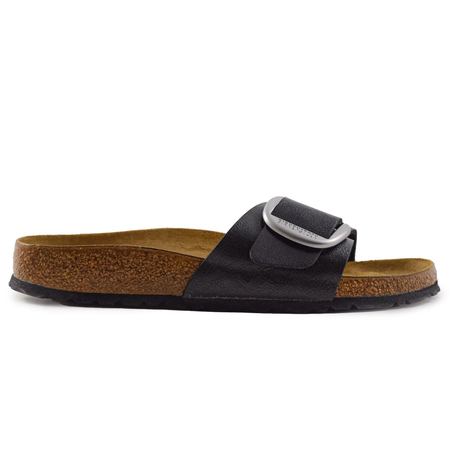 Birkenstock Madrid Buckle Sandali Donna Liquirizia Fibbia Argento