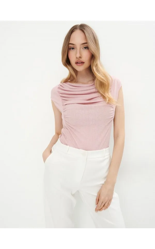 Blusa con arricciatura