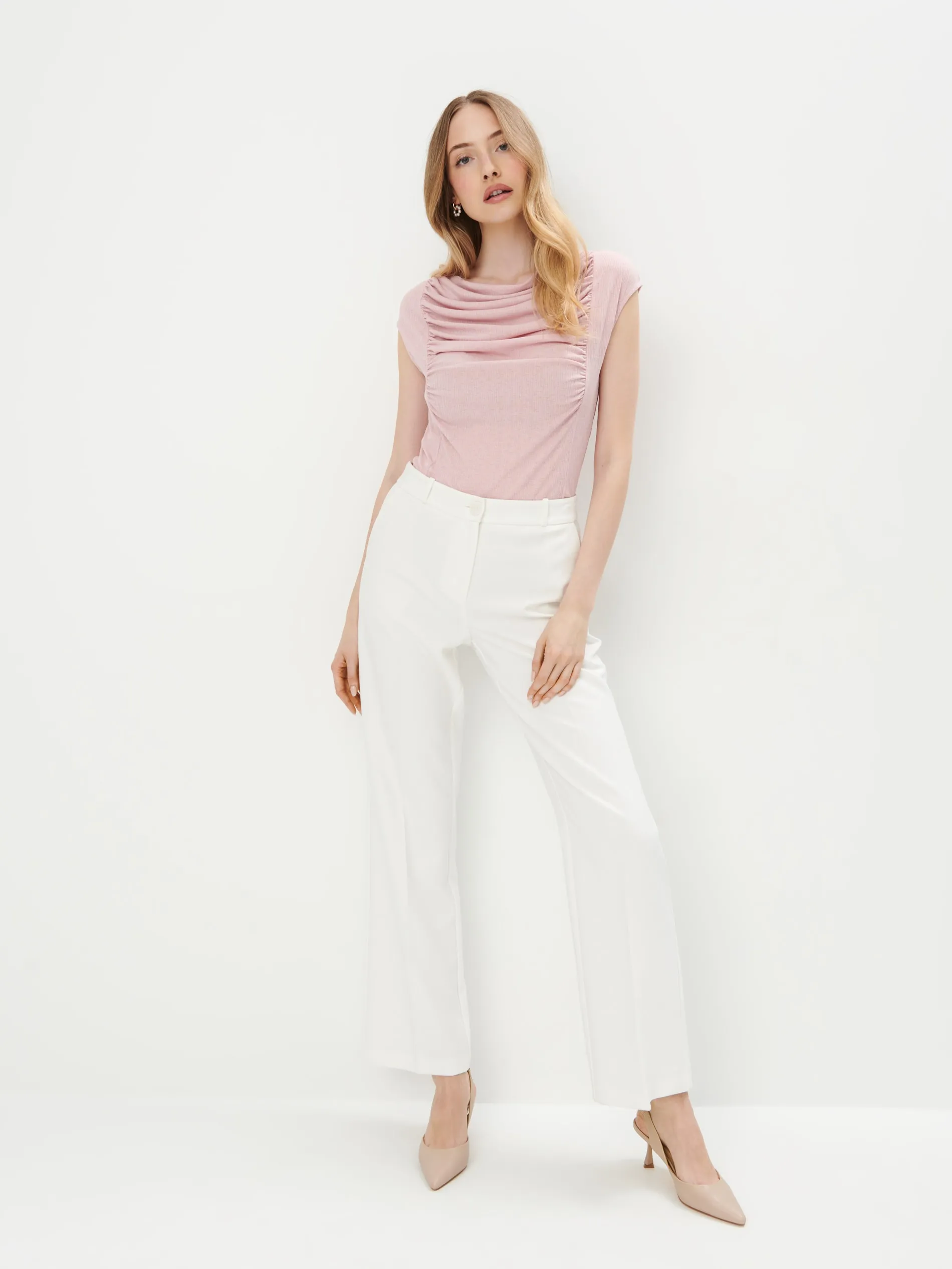 Blusa con arricciatura