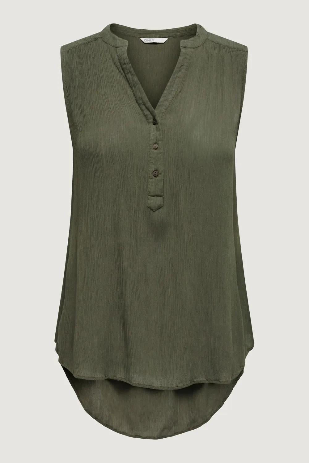 Blusa manica corta Only ONLJETTE LIFE S/L TOP WVN NOOS Verde Oliva