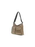 Borsa a tracolla Gherardini SOFTY CROSSBODY TABACCO in tessuto e pelle tabacco