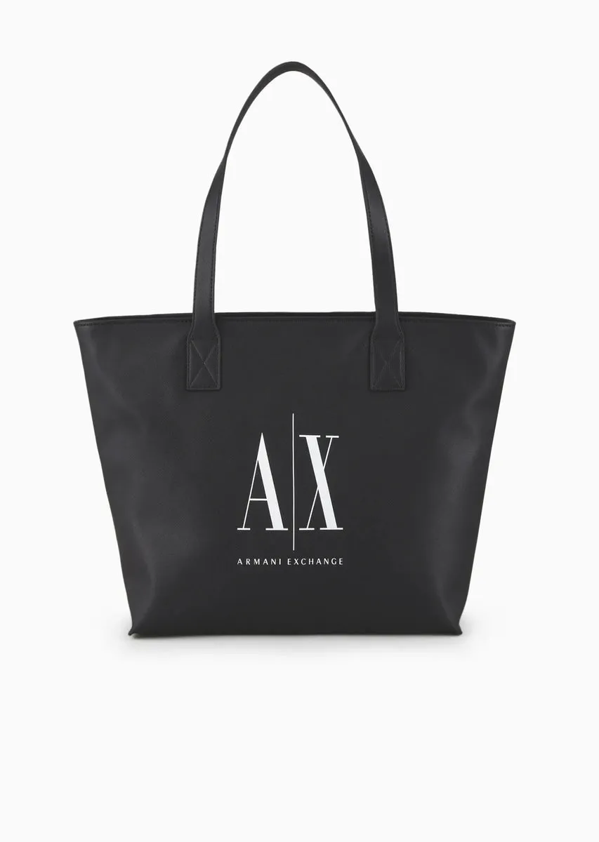 Borsa shopper a trapezio in materiale riciclato
